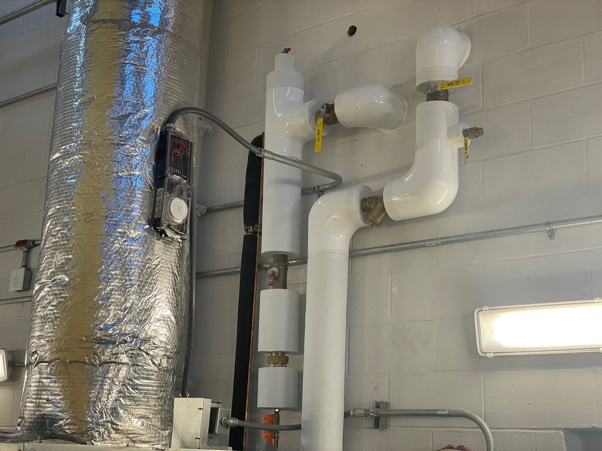 Installation of Water Piping Insulation